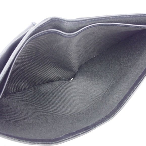 AUTH BVLGARI two-fold wallet oct leather - Picture 4 of 7